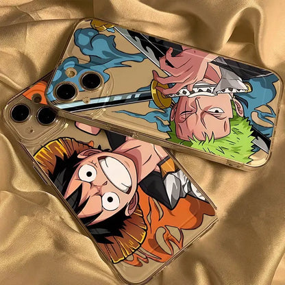 ONE PIECE - 2020 Luffy/Zoro Transparent Graphic iPhone Case