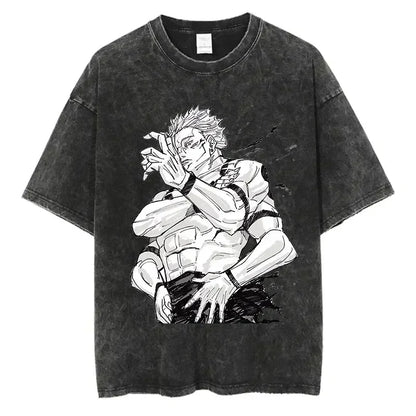 JUJUTSU KAISEN - 2009 Retro Wash Graphic Tee Collection