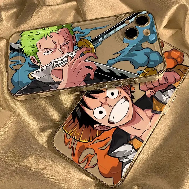 ONE PIECE - 2020 Luffy/Zoro Transparent Graphic iPhone Case