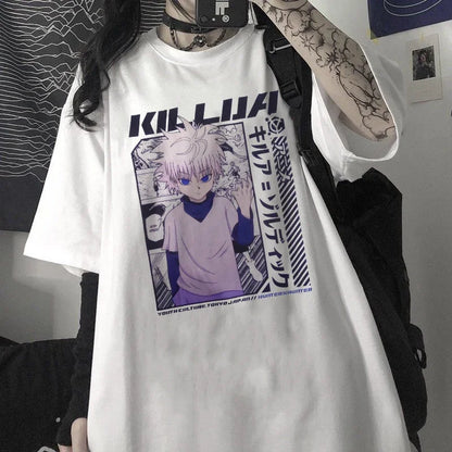 HUNTER X HUNTER - Oversized Killua Streetwear Graphic Tee