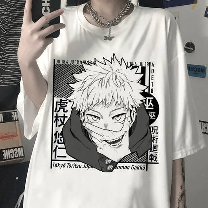 JUJUTSU KAISEN - Gothic Oversized Graphic Tee Collection