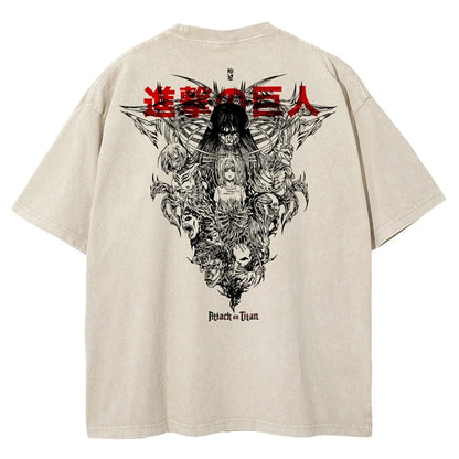 ATTACK ON TITAN - Desert Heavyweight Oversized Graphic Tee Collection