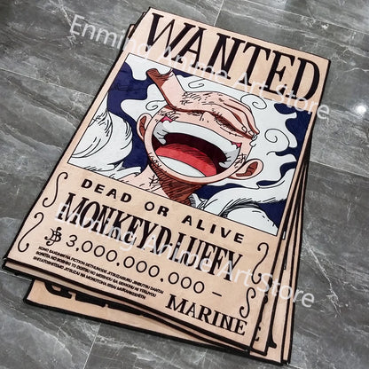 ONE PIECE - Luffy Emperor of the Sea Wanted Poster Graphic Rug